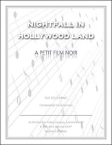 NIGHTFALL IN HOLLYWOOD LAND piano sheet music cover
